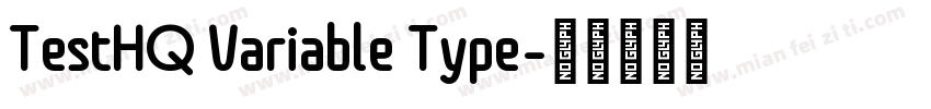 TestHQ Variable Type字体转换